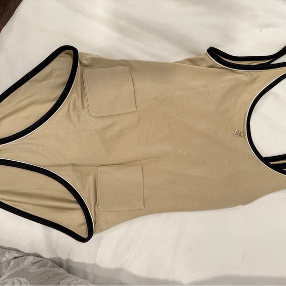 CHANEL Beige and Black Swimsuit - Picture 4 of 7